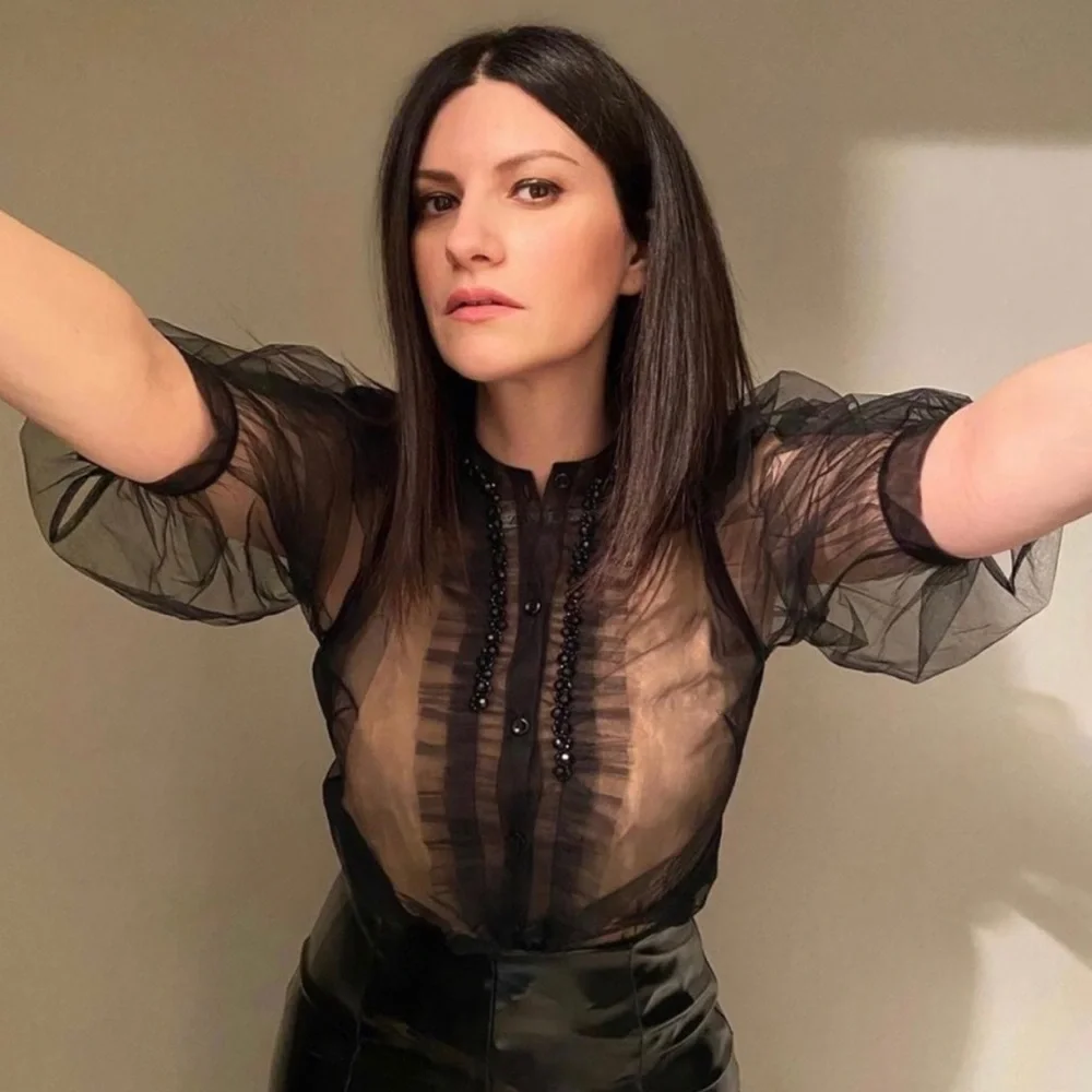 Simone Rocha x H&M Puff Sleeved Black Tulle Blouse - Picture 5 of 16